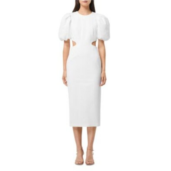 Elliatt Suffage Dress - Midi Dress White Size L - Picture 1 of 16